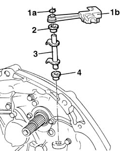 Thrust bearing linkage - r + r with gearbox removed
