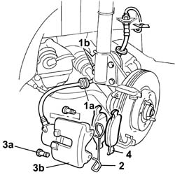 Front brake pads - replace