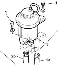 Power steering fluid resevoir r r