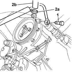 Power steering pump r r