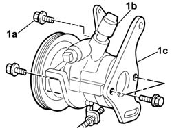 Power steering pump r r