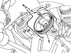 Power steering pump r r