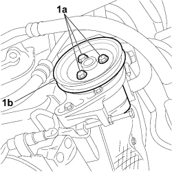 Power steering pump r r
