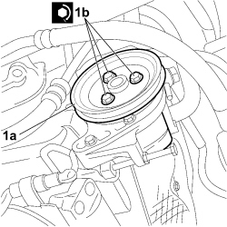 Power steering pump r r