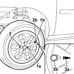 Left front wheel r r