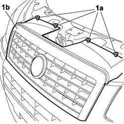 GRILLE (ONE) ON FRONT BUMPER - R.R