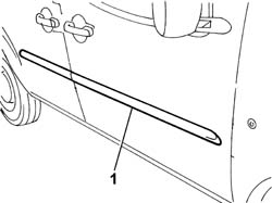 Scuff panel side moulding (one) - r+r