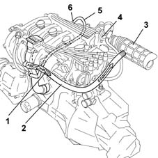 Crankcase vapour/gas recirculation system
