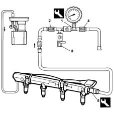 Fuel system - check delivery pressure