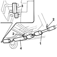 Rear exhaust silencer - r + r