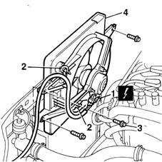 Radiator cooling fan - r + r