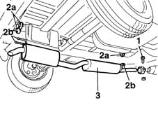 Rear exhaust silencer - r + r