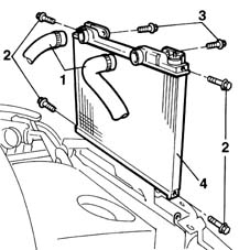 Engine cooling radiator - r + r