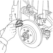 Front brake discs removed - grind