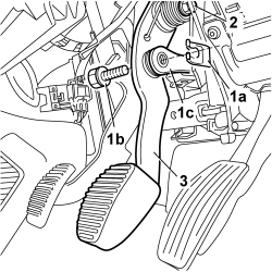 BRAKE PEDAL - R R FOR RHD VERSIONS