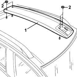 LONGDITUDINAL MOULDING ON ROOF R R