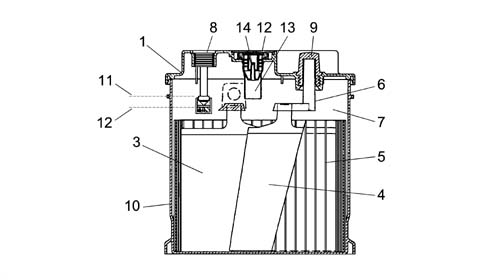 Battery and leads