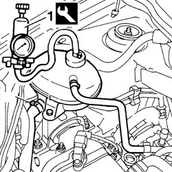 Cooling system - tightness test