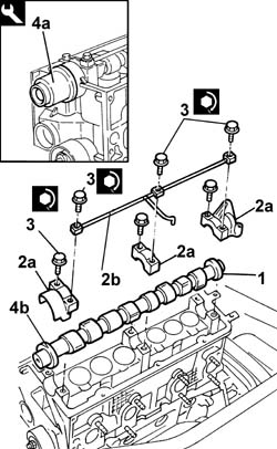 Overhead camshaft - r r on vehicle