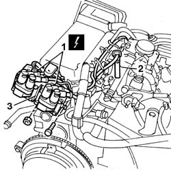 Engine - position on stand and remove