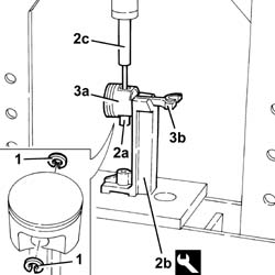 Piston, pin set - replace