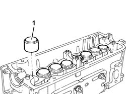 Single cylinder head, removed - overhaul
