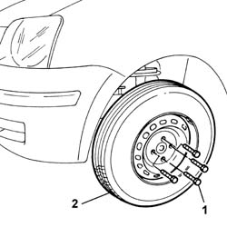 Left front wheel r r