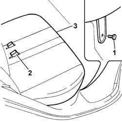 One-piece rear seat cushion - r r