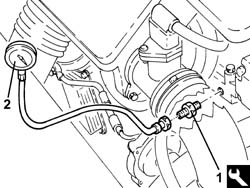 Lubrication system - check delivery pressure