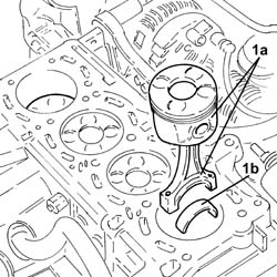 Piston connecting rod set - r r