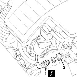 Engine oil pressure warning light switch - r + r