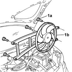 Radiator cooling fan - r r with air conditioner