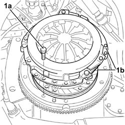 Clutch - r + r with gearbox removed