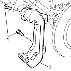 Front brake calliper bracket - r r