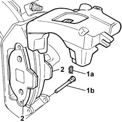Front brake pads - replace