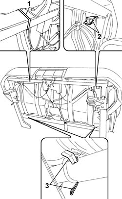 Single CUSHION of sliding rear seat - S.R.