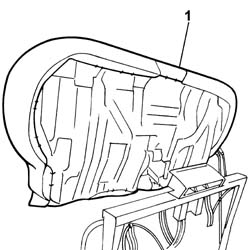 Single CUSHION of sliding rear seat - S.R.