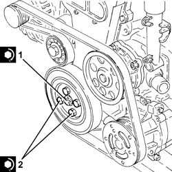 Engine - position on stand and remove