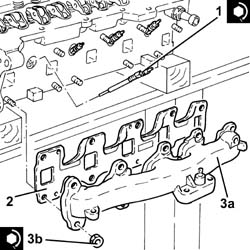 Single cylinder head, removed - overhaul