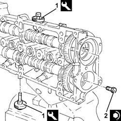 Single cylinder head, removed - overhaul