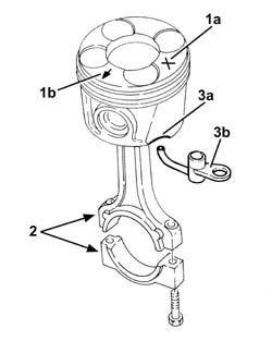 Piston connecting rod set - r r