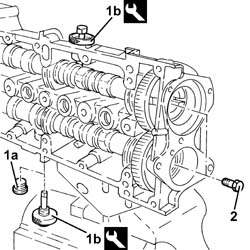 Camshaft in cylinder head - r r with head removed