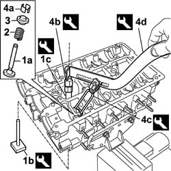 R CYLINDER HEAD - OVERHAUL