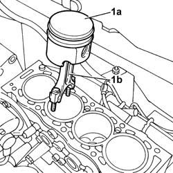 PISTON WITH CONNECTING ROD - R R
