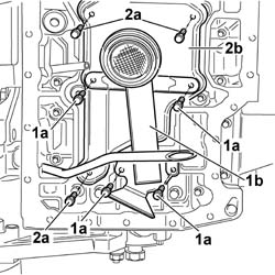 ENGINE OIL PUMP - R+R WITH POWER UNIT REMOVED