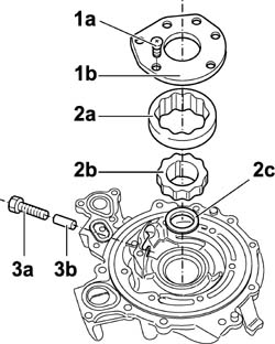 ENGINE OIL PUMP, REMOVED - CHECK AT BENCH