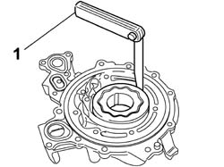 ENGINE OIL PUMP, REMOVED - CHECK AT BENCH