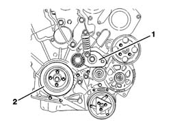 WATER PUMP - R + R WITH ENGINE REMOVED