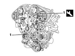 WATER PUMP - R + R WITH ENGINE REMOVED