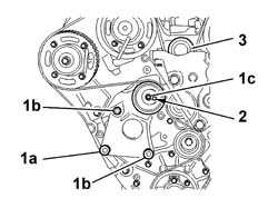 WATER PUMP - R + R WITH ENGINE REMOVED